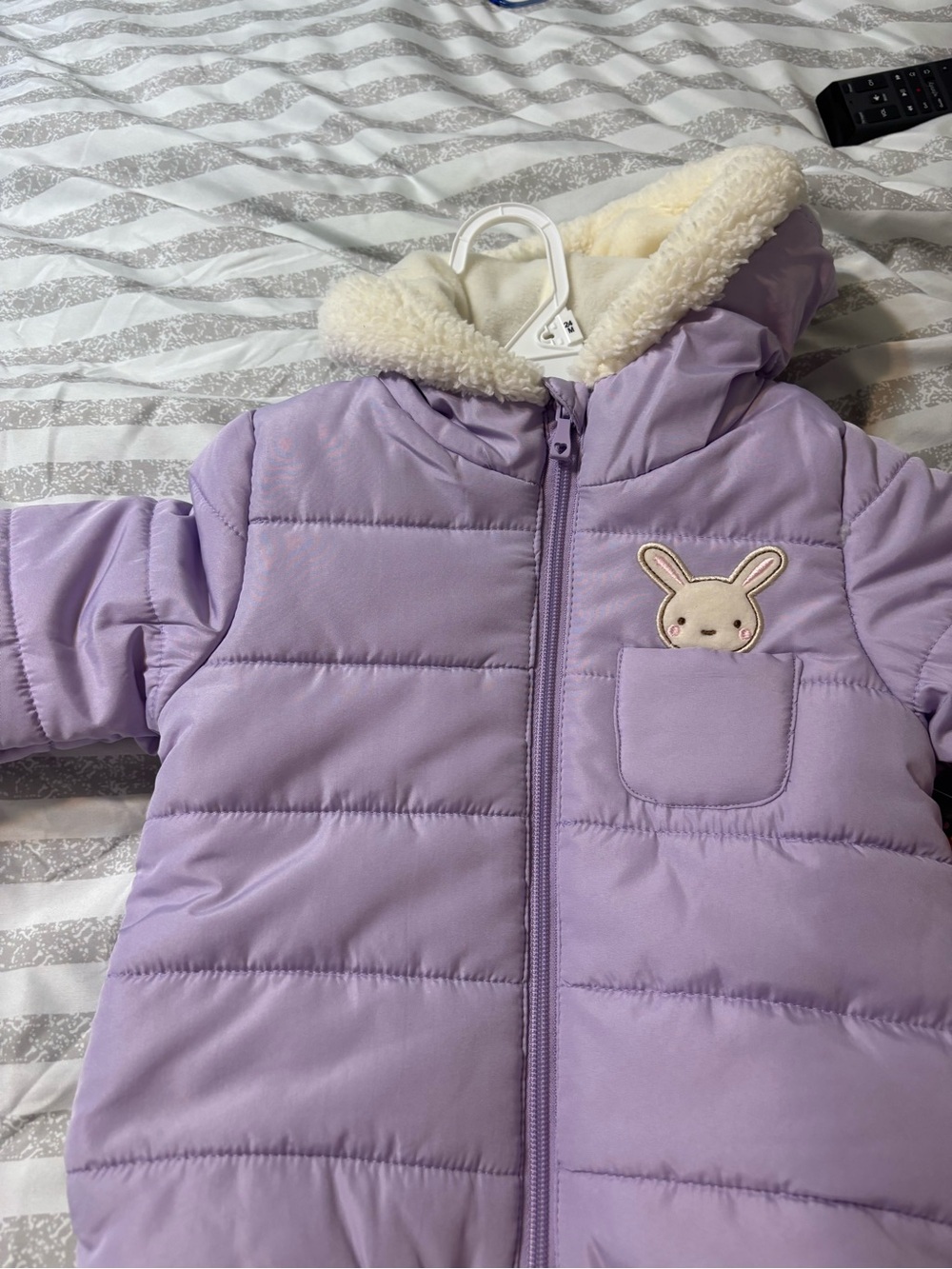 Wippette Lilac and Cream Sherpa-Lined Hooded Jacket
24 months